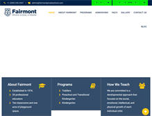 Tablet Screenshot of fairmontprivateschool.com